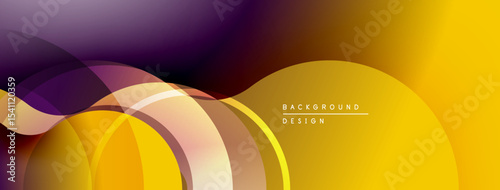 Abstract flowing shapes, warm color palette. Gradient transitions create dynamic visual effect. Modern design element for backgrounds.