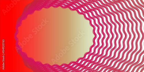 Abstract red background with glowing curve lines. Modern shiny red gradient geometric circle lines pattern. Futuristic concept. Suit for banner, brochure, poster, presentation, cover, website