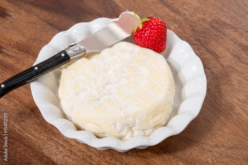 Foto French cheeses collection, Saint-Felicien cow's milk cheese with white mold from