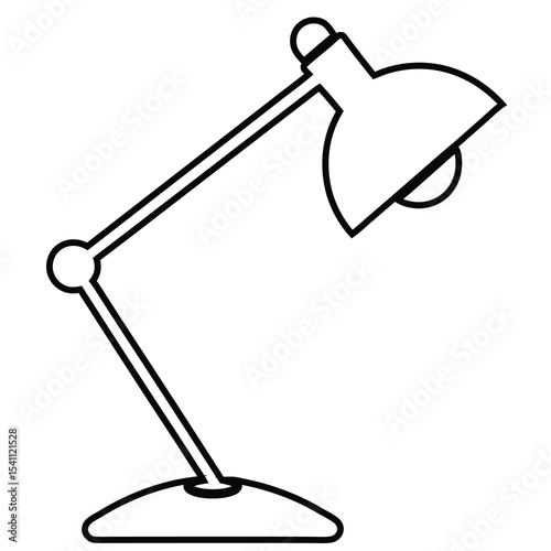 Desk Lamp Outline Symbol