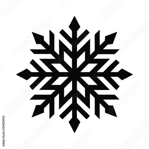 Snowflake Cold Icon Vector Illustration
