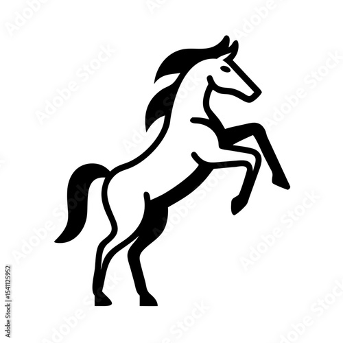 horse silhouette vector