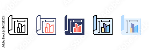 Measure Multi Style Icon Set
