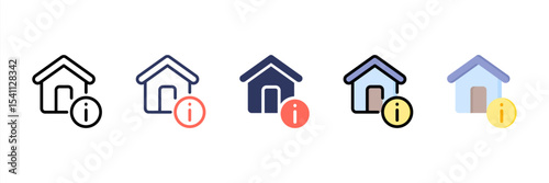 Info Multi Style Icon Set