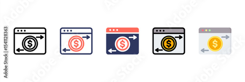 Online Banking Multi Style Icon Set