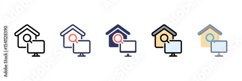 Search Multi Style Icon Set
