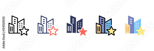 Stars Multi Style Icon Set