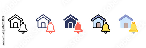 Bell Multi Style Icon Set