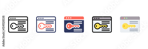 Website Multi Style Icon Set
