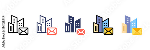 Envelope Multi Style Icon Set