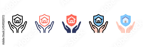 Insurance Multi Style Icon Set