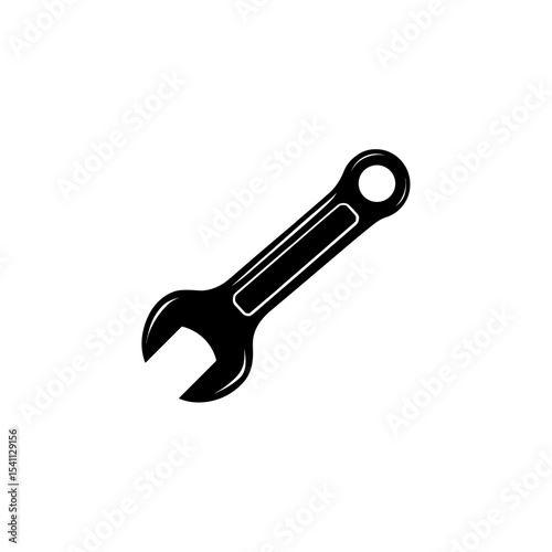 Mechanic tools silhouette vector