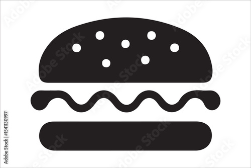  BBQ Grill and Food Silhouette Set – Summer Barbecue Vector Icons.