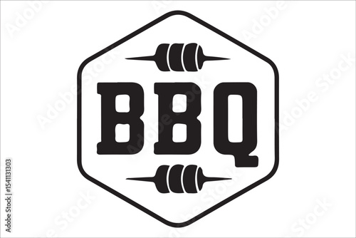  BBQ Grill and Food Silhouette Set – Summer Barbecue Vector Icons.