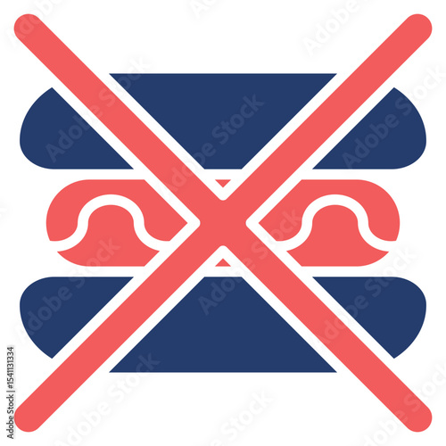 Hotdog solid color icon