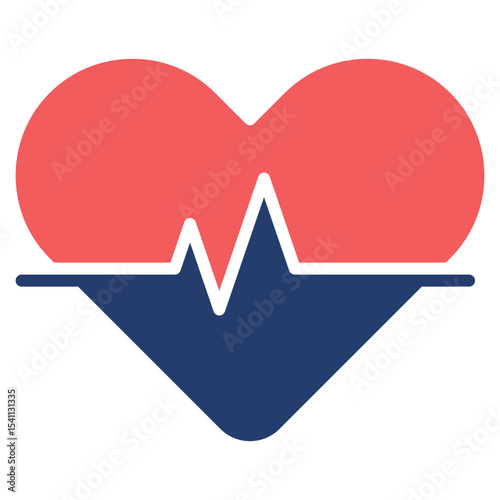 Heart Rate solid color icon