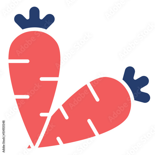Carrot solid color icon