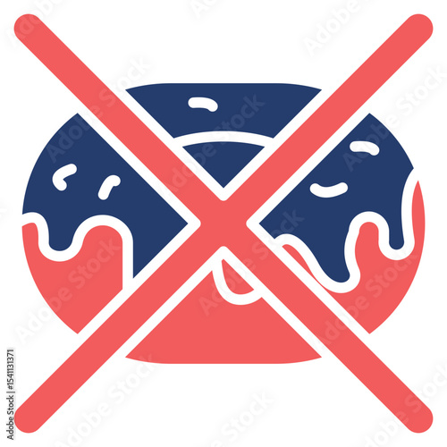 Donut solid color icon