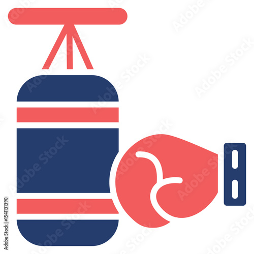 Punching Bag solid color icon