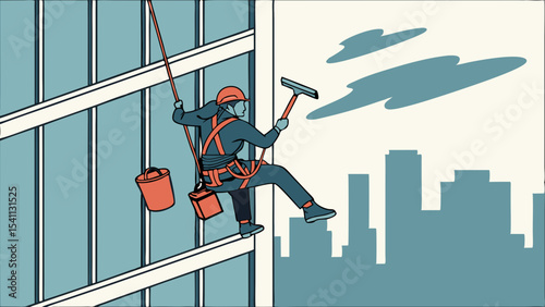 man on the roof
