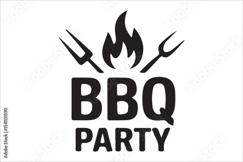  BBQ Grill and Food Silhouette Set – Summer Barbecue Vector Icons.