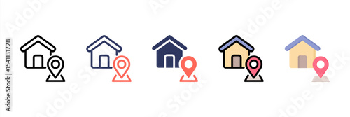 Gps Multi Style Icon Set