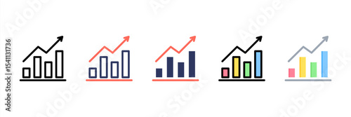 Price Up Multi Style Icon Set