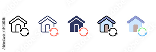 Recovery Multi Style Icon Set
