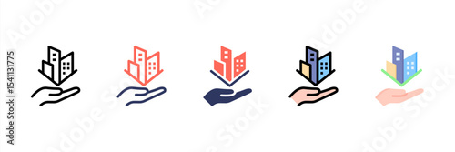 Property Multi Style Icon Set