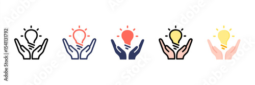 Intellectual Property Multi Style Icon Set