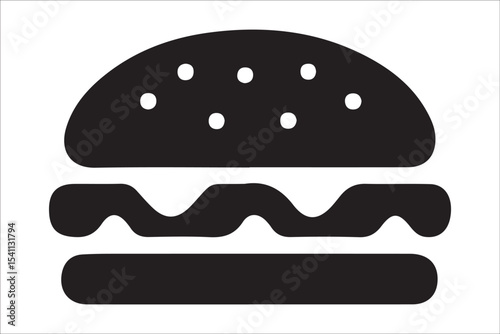  BBQ Grill and Food Silhouette Set – Summer Barbecue Vector Icons.