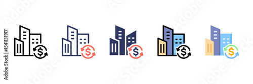 Company Multi Style Icon Set