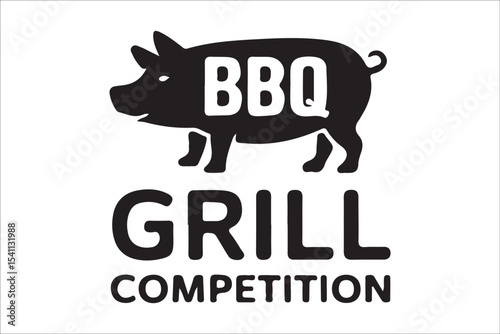 BBQ Grill and Food Silhouette Set – Summer Barbecue Vector Icons.