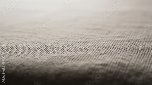 Macro Video of Woven Fabric Texture with Subtle Light Changes and Shallow Depth of Field
