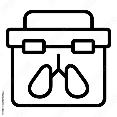 organ donation icon line