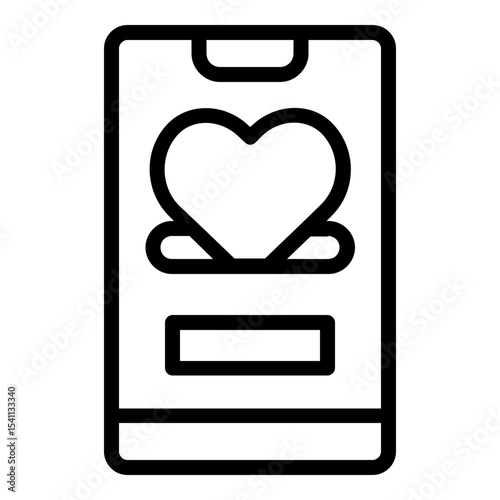 smartphone icon line