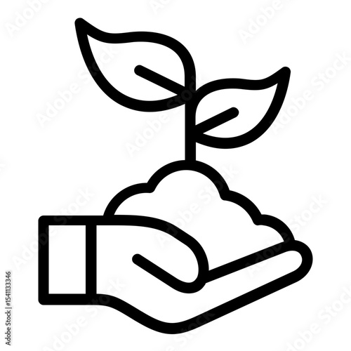 sapling icon line
