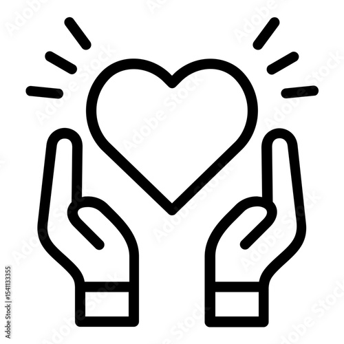 sympathy icon line
