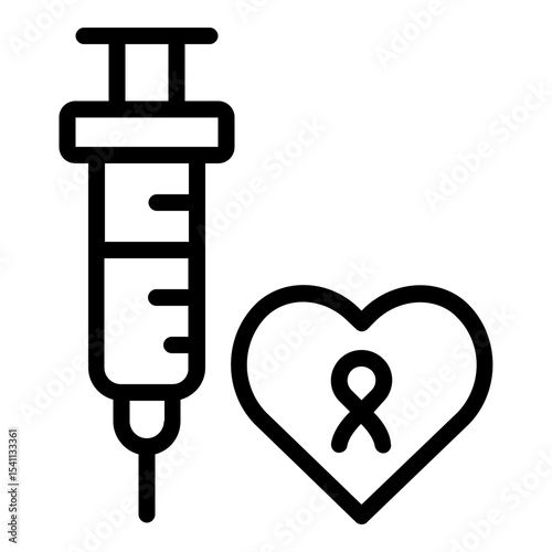 vaccine icon line