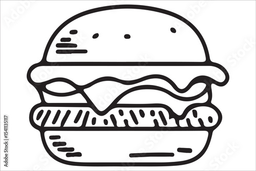  BBQ Grill and Food Silhouette Set – Summer Barbecue Vector Icons.