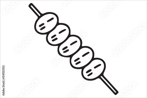  BBQ Grill and Food Silhouette Set – Summer Barbecue Vector Icons.