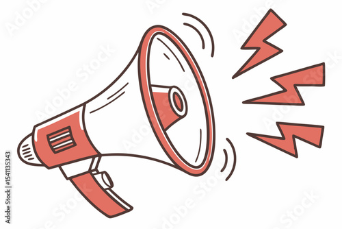Volume Up: Speaker Megaphone Vector