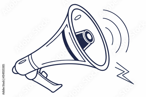 Broadcast Symbol: Minimal Speaker Megaphone
