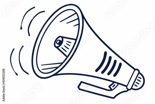 Broadcast Symbol: Minimal Speaker Megaphone