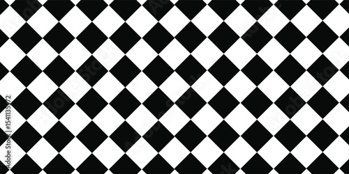 Black and white checkerboard background
