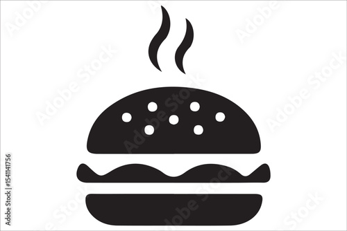 BBQ Grill and Food Silhouette Set – Summer Barbecue Vector Icons.