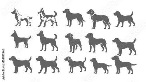 Dog Silhouette Collection Vector Illustration for Pet Animal Wildlife and Graphic Design Concepts

Dog Silhouette Collection Vector Illustration for Pet Animal Wildlife and Graphic Design Concepts