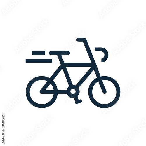 Fast Bike Symbol in Motion
