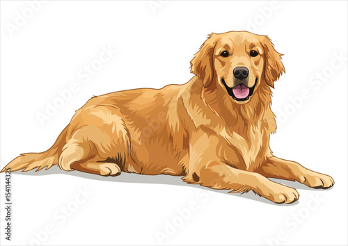 lie down animal, vector, cute, illustration, dog, isolated, design, pet, cartoon, art, golden retriever, breed, retriever, icon, drawing, funny, graphic, canine, puppy, black, doggy, labrador, head