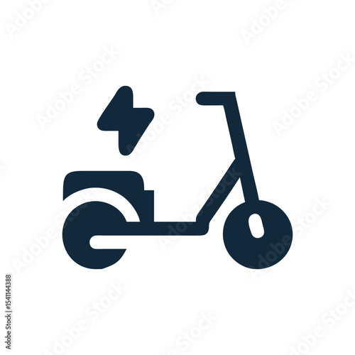 Modern E-Bike Symbol Design
